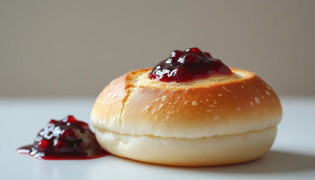 bun with jam