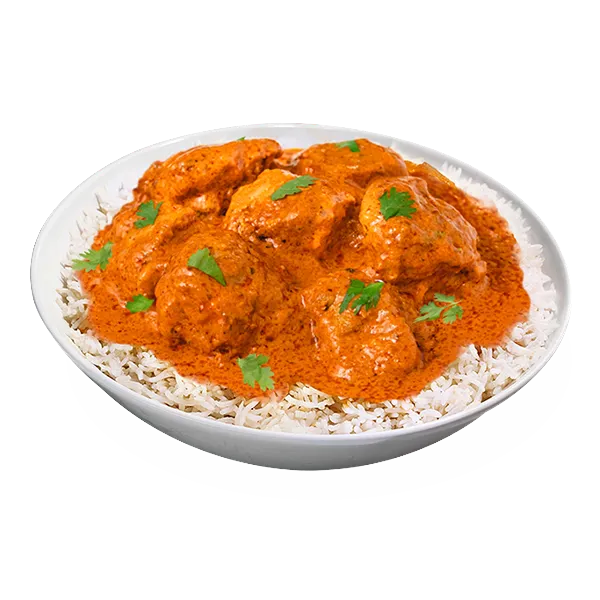 mini butter chicken with rice