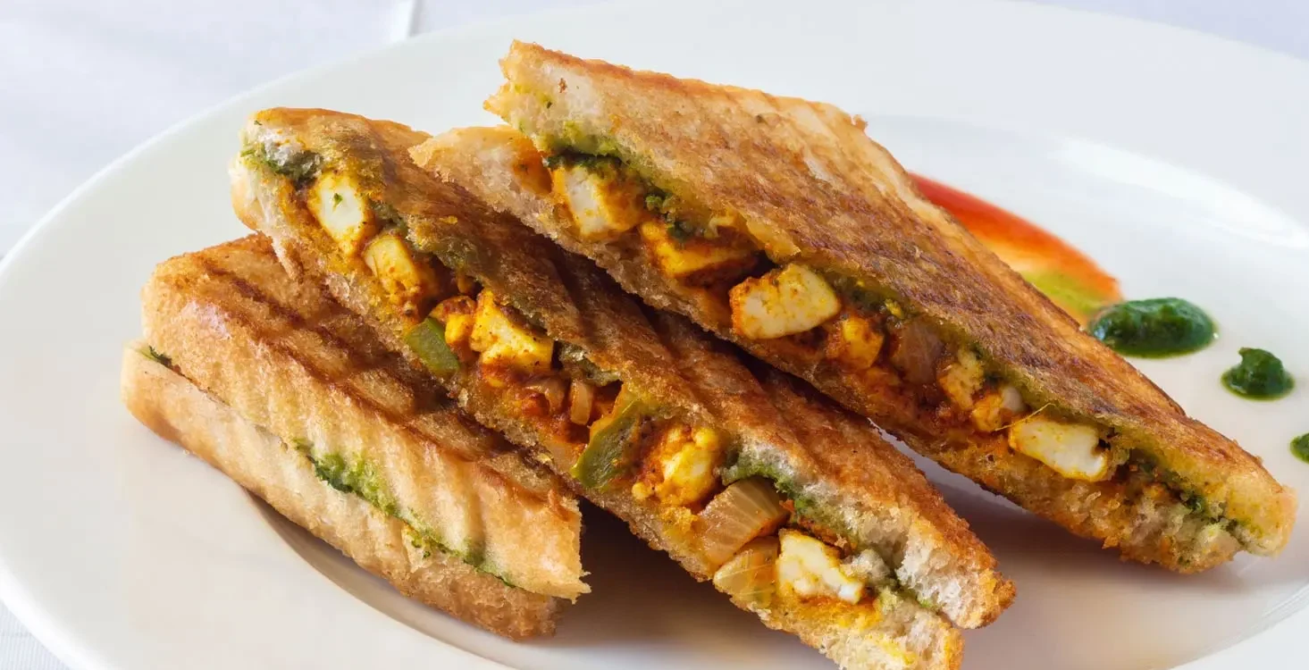 paneer tikka sandwich
